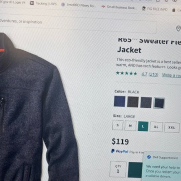 Orvis Bundle R65 Sweater Fleece Jacket and VEST - Picture 3 of 4